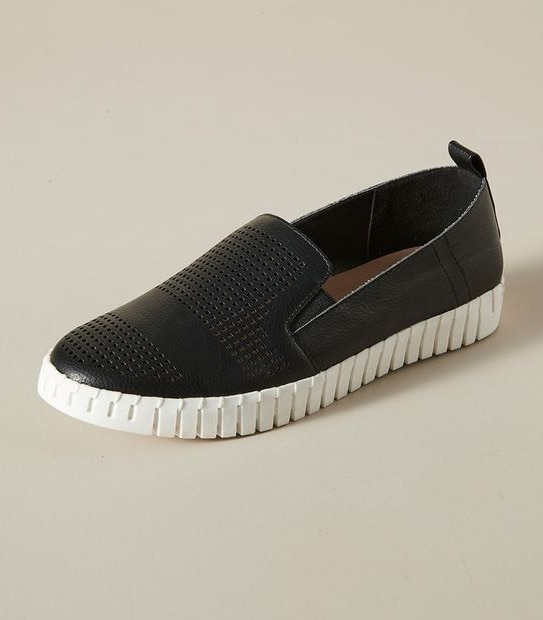 Womens Charlotte Comfort Perferated Slip-On Flats