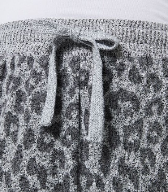 Fuller Figure Cosy Pyjama Sleep Pants - Animal Jacquard