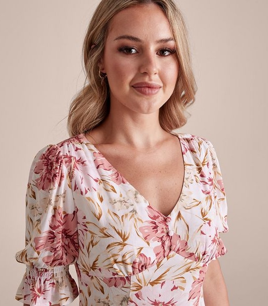 Dannii Minogue Petites V-Neck Dress