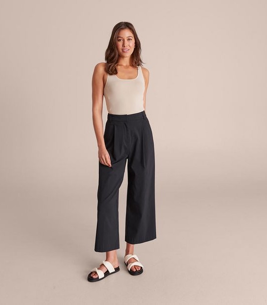 Preview Ankle Bengaline Wide Leg Pants