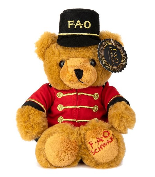 FAO Schwarz Bear Soldier Plush in Bag 7" Target Australia