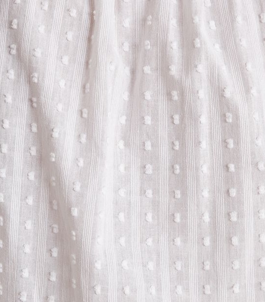 Preview Gathered Crop Hem Dobby Top