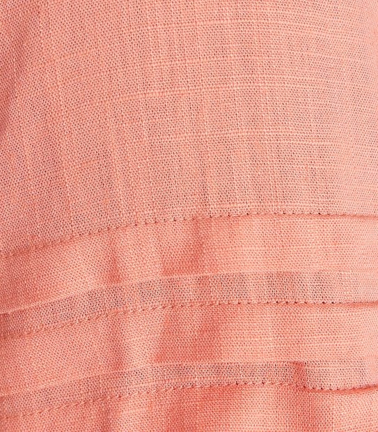 Curve Linen Blend Pleated Blouse 3 of 6