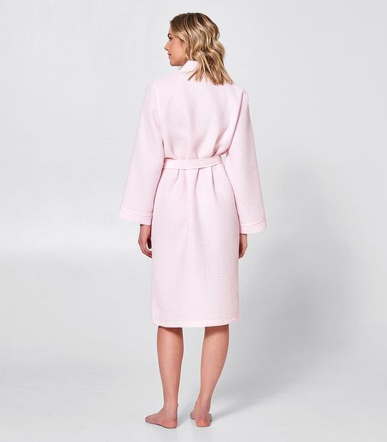 Waffle Dressing Gown - Pink