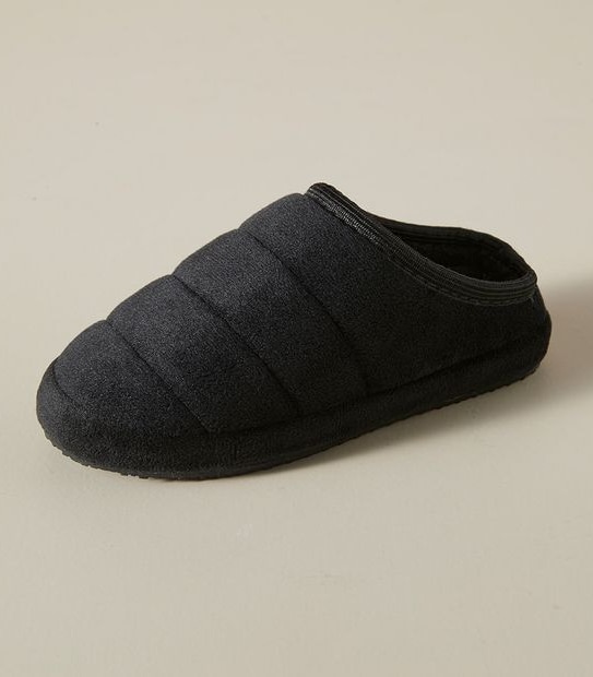 Kids Quilted Scuff Slippers