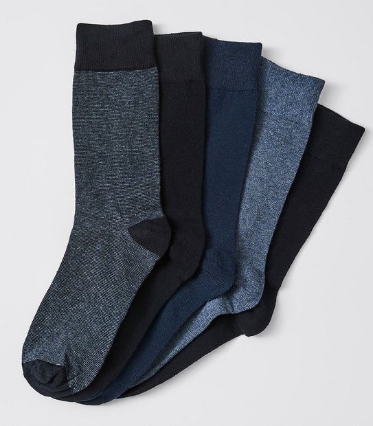 Maxx 5 Pack Business Socks - Navy