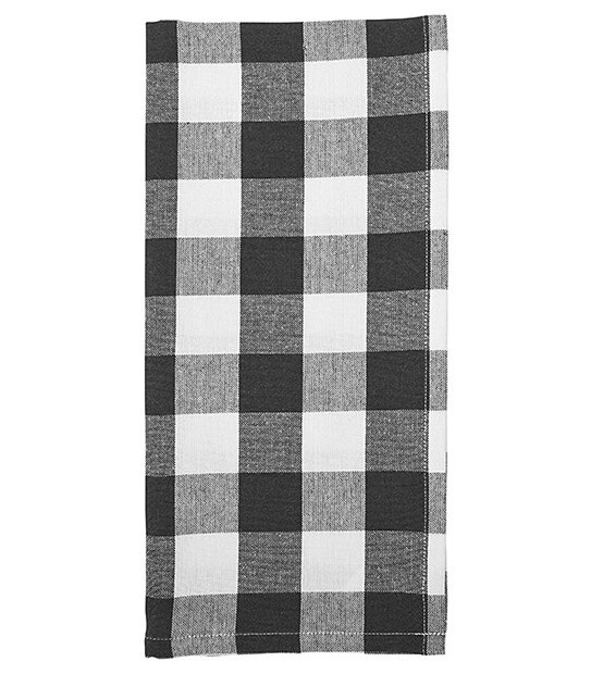 Set of 3 Soleil Tea Towels - Jumbo Black