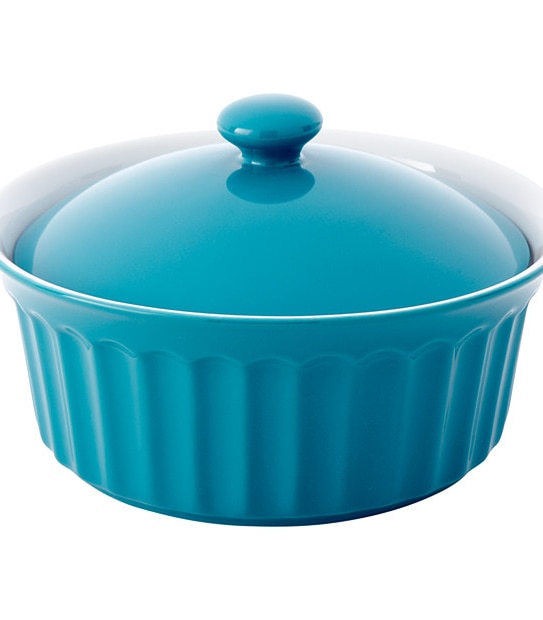 Round Casserole With Lid - Blue 