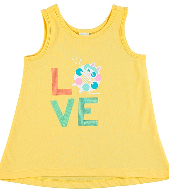 Girls' 'Love' Tank Top 1 of 3