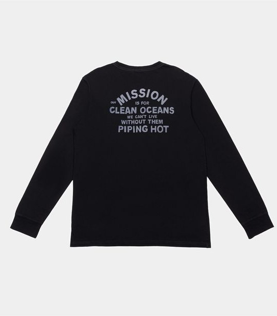 Piping Hot Long Sleeve Slogan T-Shirt