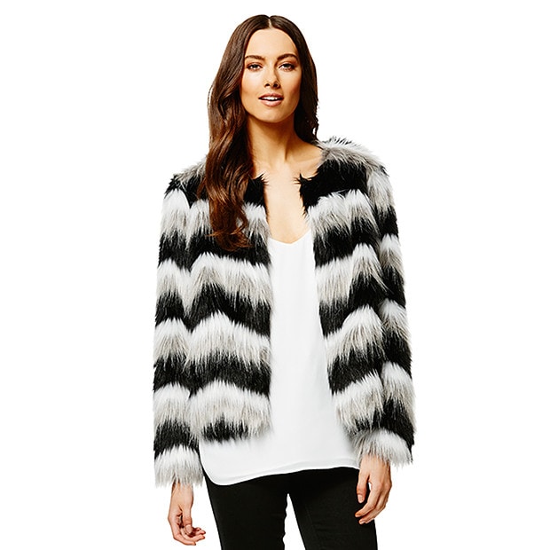 target womens faux fur jacket