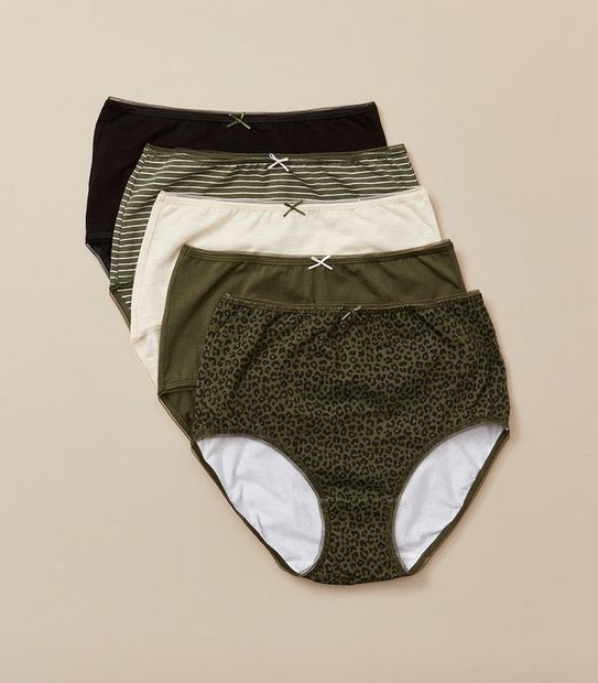 5 Pack Cotton/Elastane Full Briefs; Style: LFB183554