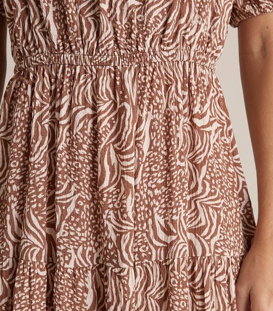 Preview Statement Puff Sleeve Midi Dress