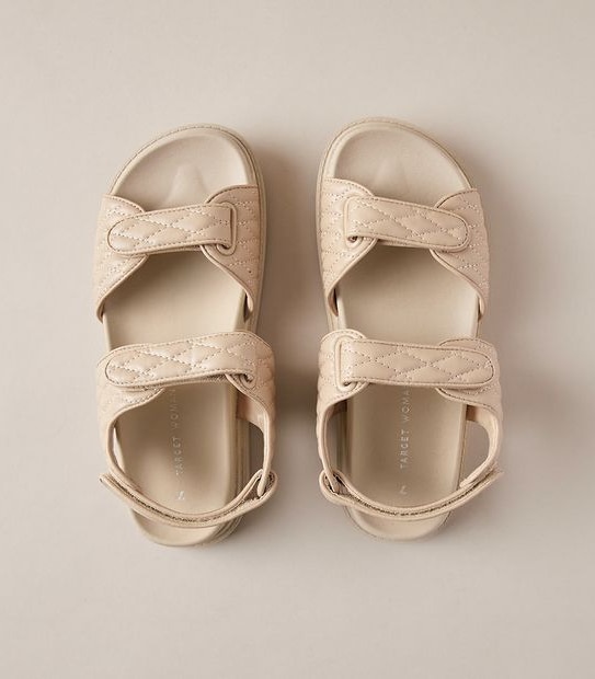 Womens Meghan Double Touch Fastener Sandals