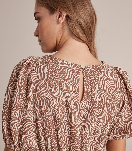Preview Statement Puff Sleeve Midi Dress