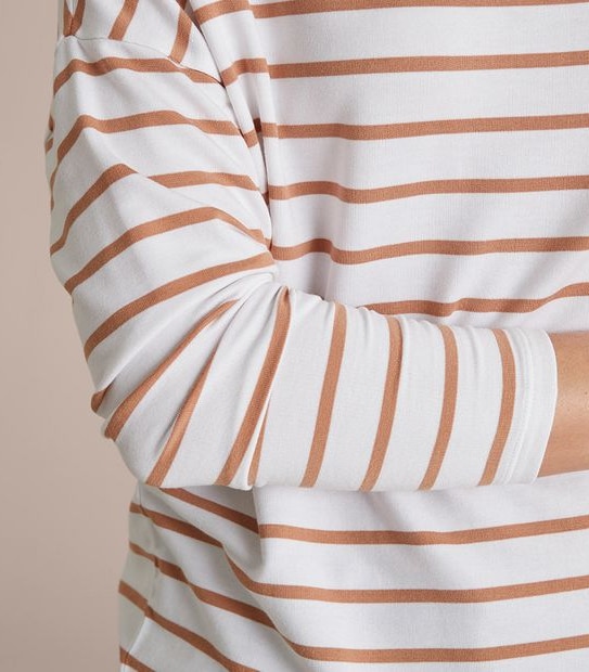 Drop Shoulder Scoop Neck Top