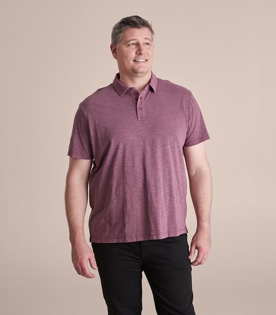 Man Plus Garment Dyed Fashion Polo Shirt
