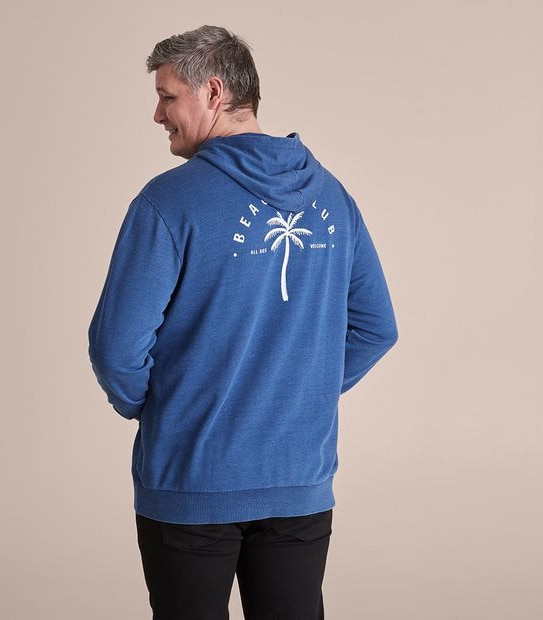 Man Plus Popover Print Hoody