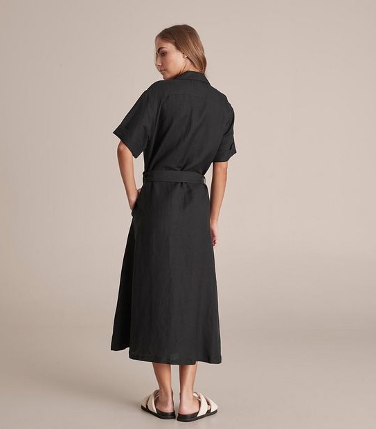 Preview Linen Blend Shirt Dress