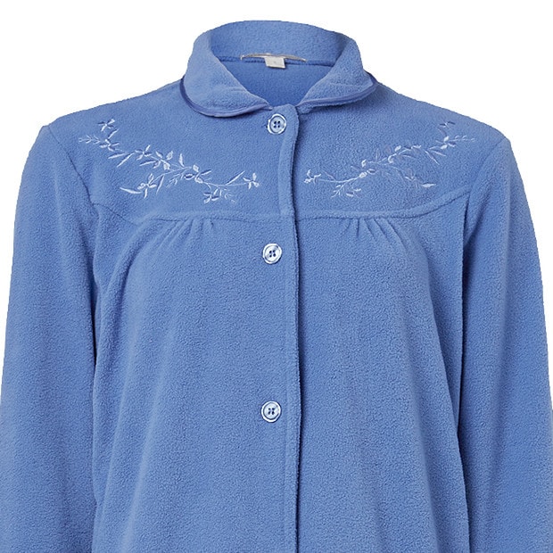 long button dressing gown