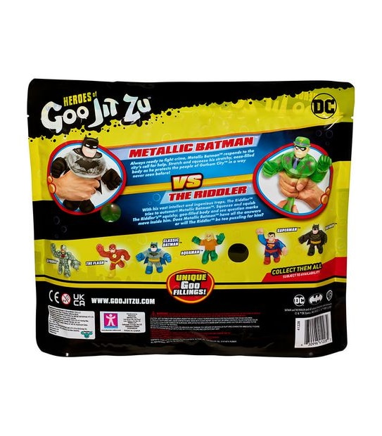 Heroes of Goo Jit Zu DC Versus Pack - Metallic Batman vs The Riddler