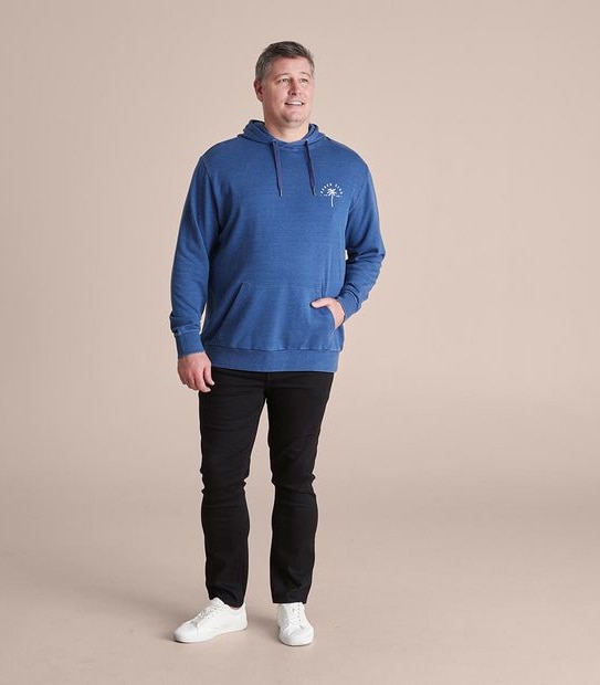 Man Plus Popover Print Hoody