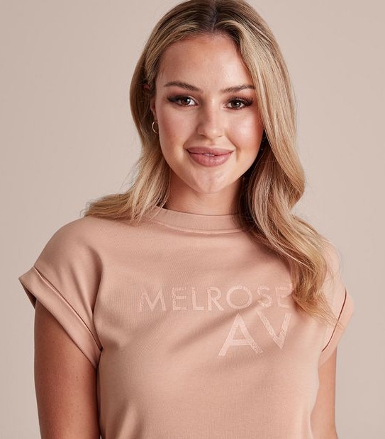 Dannii Minogue Petites Grown On Sleeves T-Shirt