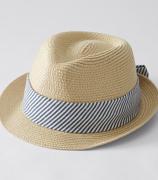 Lily Loves Bow Back Trilby Hat - Natural