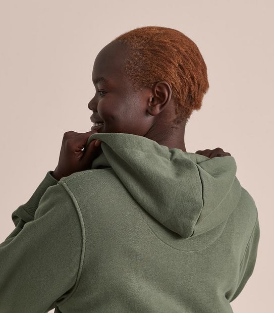 Curve Zip Through Hoodie Jumper