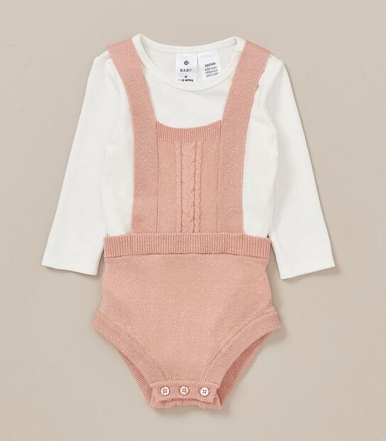 3 Piece Baby Romper Bodysuit Set