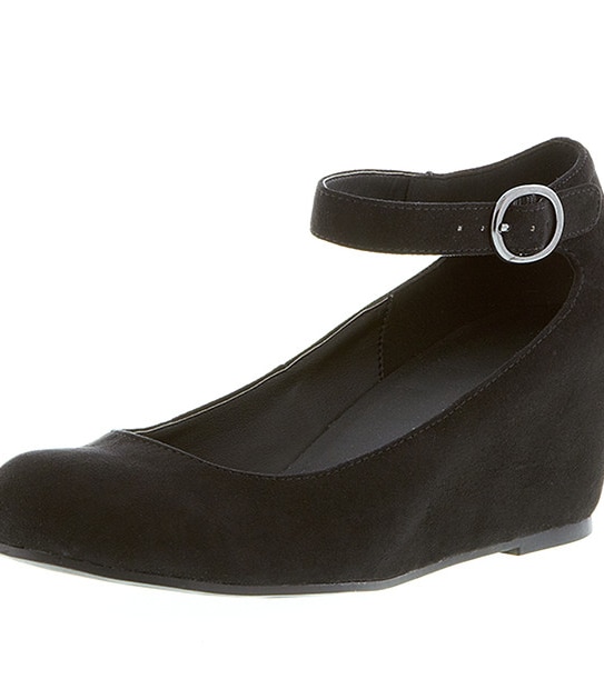 Diaz Ladies Hidden Wedge Shoe- Black