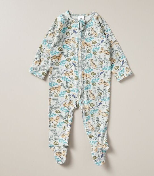 Baby Organic Cotton Print Coverall