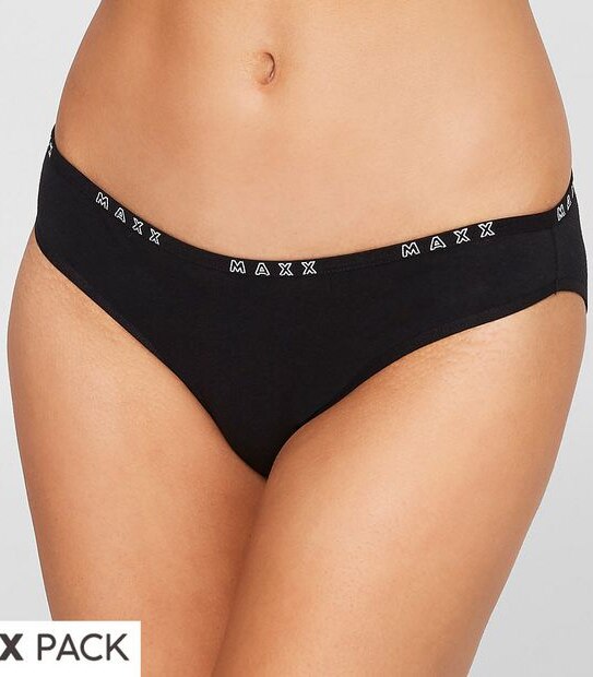Maxx 2 Pack Bikini Briefs - Black