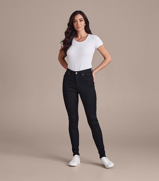 Skinny High Rise Full Length Jeans