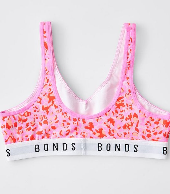 Bonds 2 Pack Tank Crop - Leopard Pink