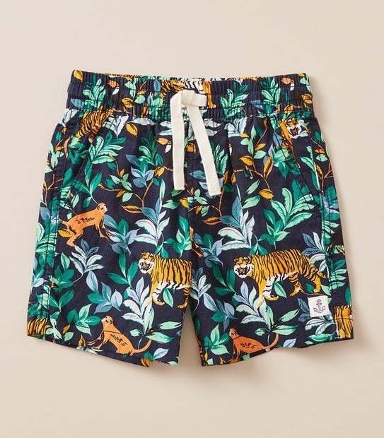 Linen Blend Volley Short
