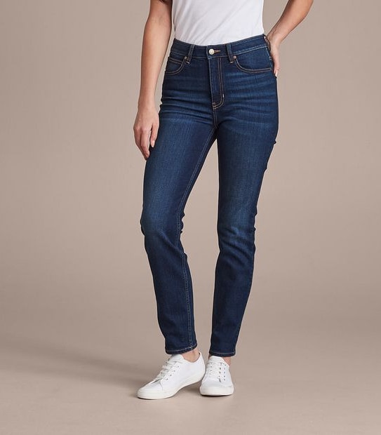 Alexa Straight High Rise Full Length Jeans 