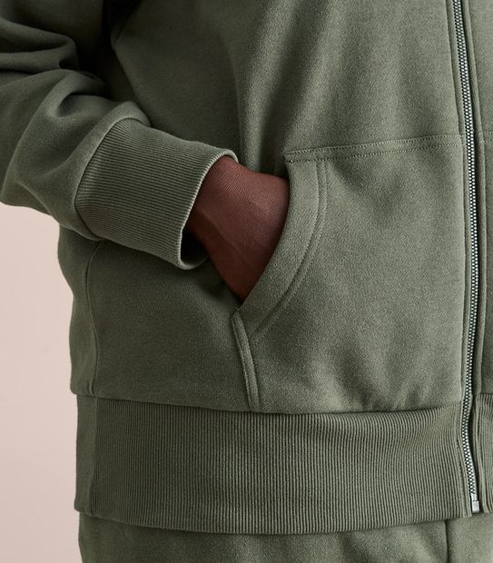 Curve Zip Through Hoodie Jumper