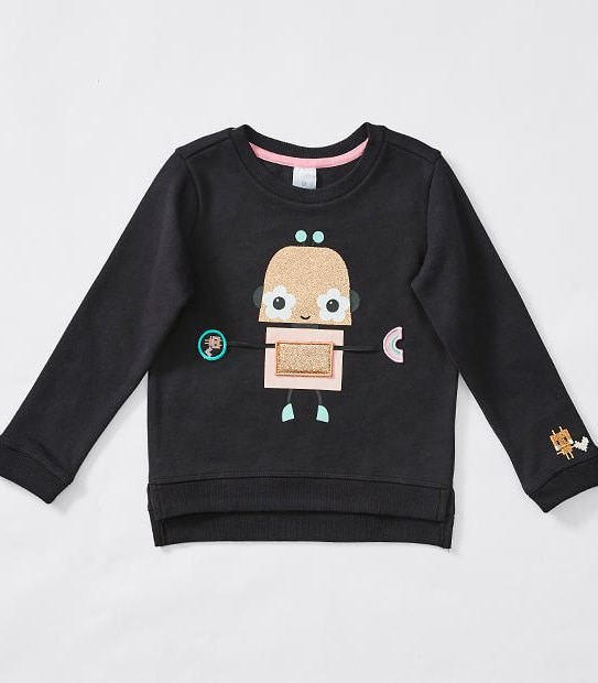 Robot Crew Neck Jumper
