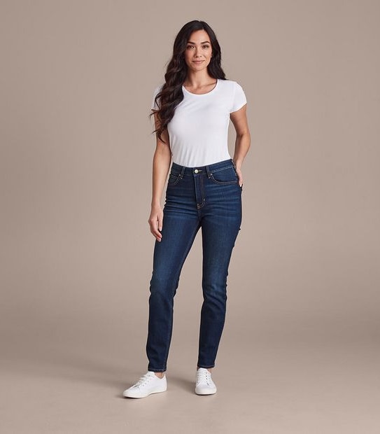 Alexa Straight High Rise Full Length Jeans 