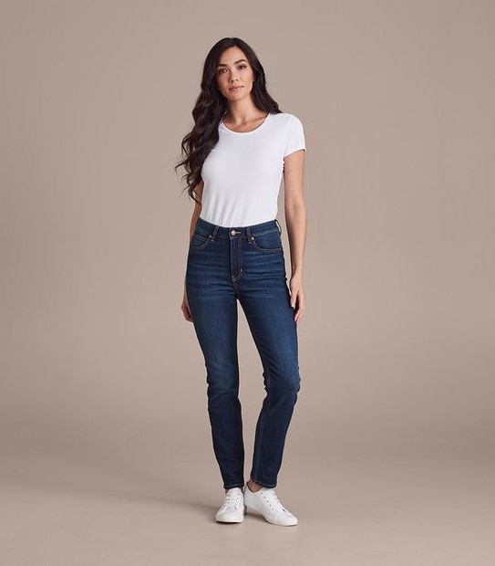 Alexa Straight High Rise Full Length Jeans 