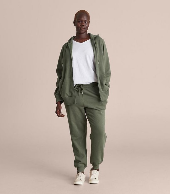 Curve Zip Through Hoodie Jumper