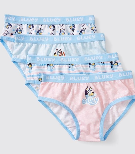 Bluey Girls 4 Pack Briefs - Multi