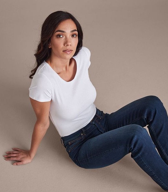 Alexa Straight High Rise Full Length Jeans 
