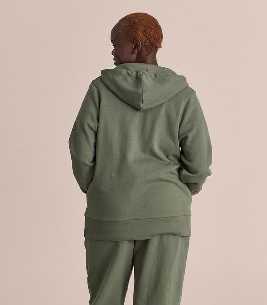 Curve Zip Through Hoodie Jumper