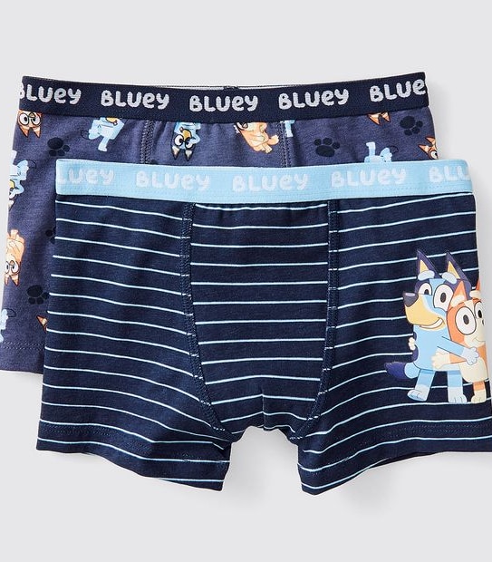 Bluey Boys 2 Pack Trunks - Blue