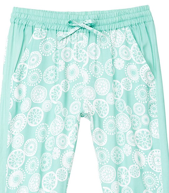Girls' Circle Print Harem Pants
