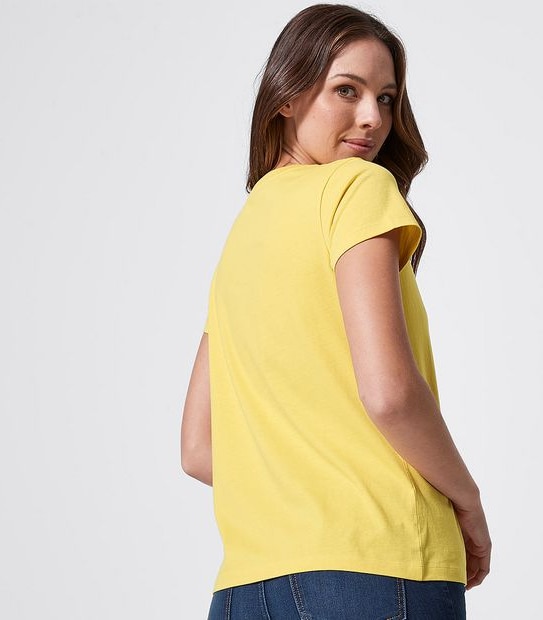 Printed Organic Cotton T-Shirt - Cream Gold Miami