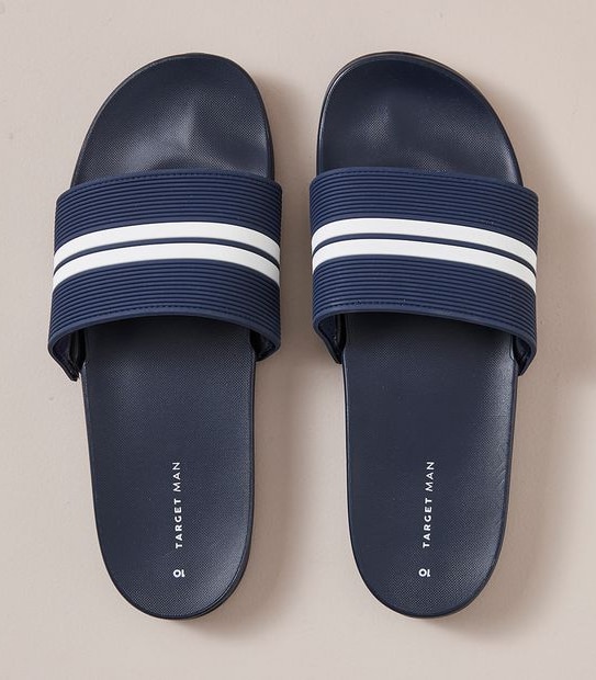 Mens Stu Stripe Slides