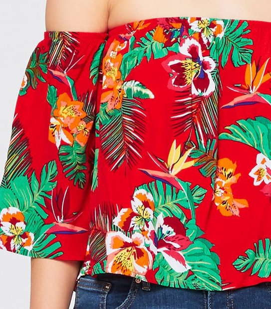 Lily Loves Off The Shoulder Crop Top